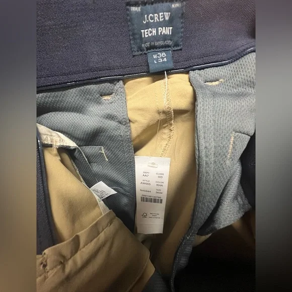 NEW NWT J. Crew 484 Slim Fit Tech Pant Men’s 36 X 34 - Picture 10 of 10